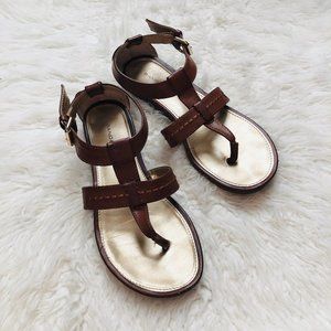 Cognac Brown Sandals